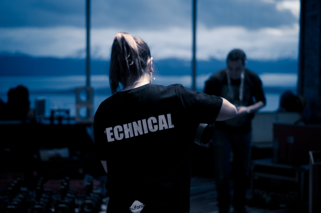 Producción técnica con vista al canal Beagle